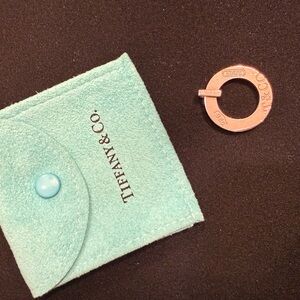 Tiffany & Co. Silver Pendant & Necklace with Turquoise Pouch